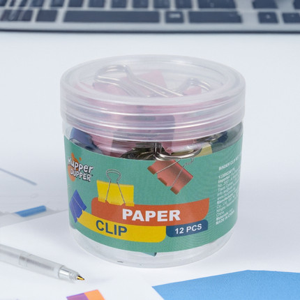 Paper clips in a jar, 12 pcs., 2.5 cm