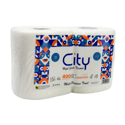 Paper towels "Maxi", City, 400 sheets, 2 rolls