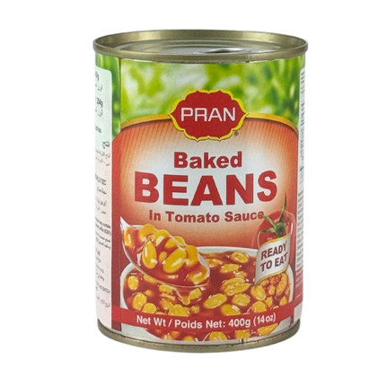 Pran Can Bean Baked In Tomato Sauce 400G