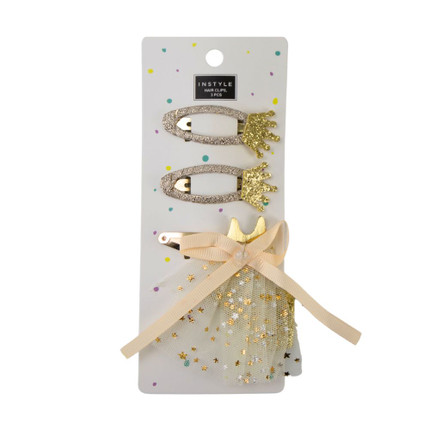 HAIR CLIPS 3PCS INSTYLE