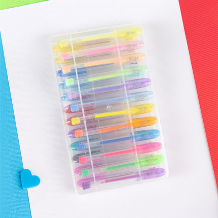 Mini colored gel pens, 24 colors