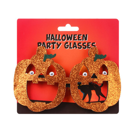 Halloween glitter glasses, assorted