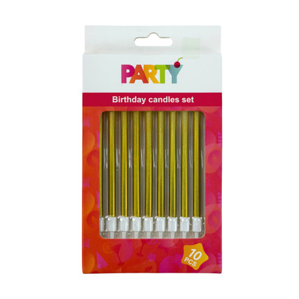 BIRTHDAY CANDLES SET,10 PCS