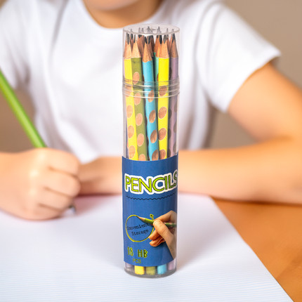 Simple pencils in a tube, 18 pcs