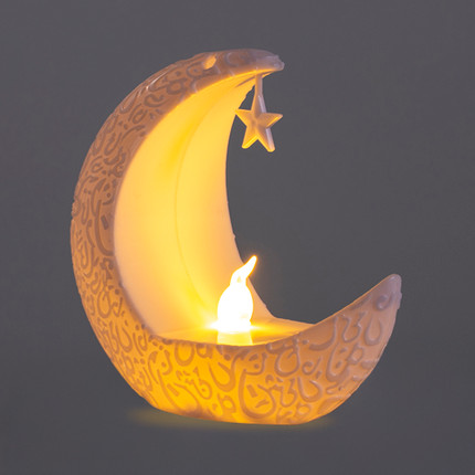 Decorative moon lamp, in assortment