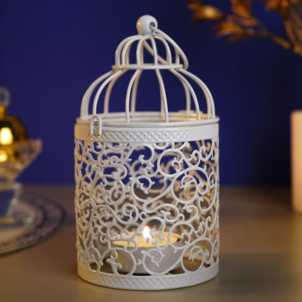 Cage candle holder, in assortment