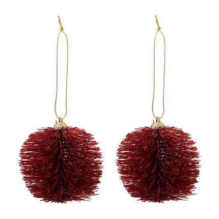 Hanging Christmas decoration “Ball”, 2 pcs., assorted