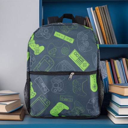 School backpack, 38x30x10 cm, assorted