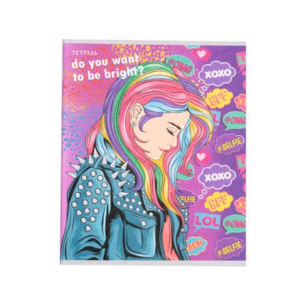 Notebook, A5, 48 sheets, squared, assorted