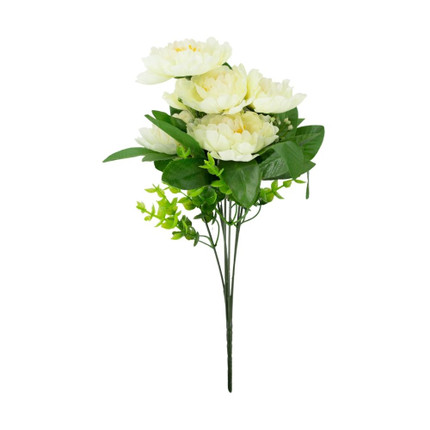 Artificial flower "Peony"-Beige