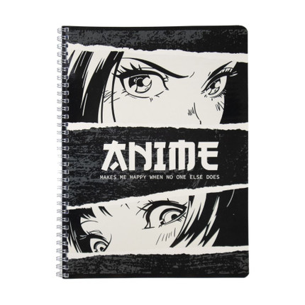 Notebook, A4, 80 sheets, squared, assorted