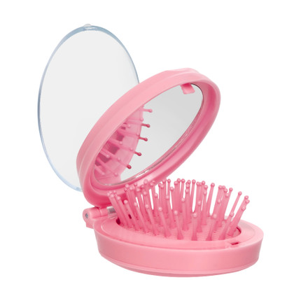 Foldable Hair Comb With Mirror
