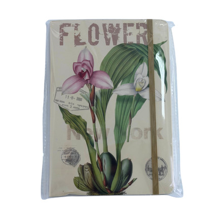 Notebook “Flowers,” A5, 80 sheets, in assortment