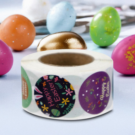 Stickers in roll, 500 pcs., in assortment