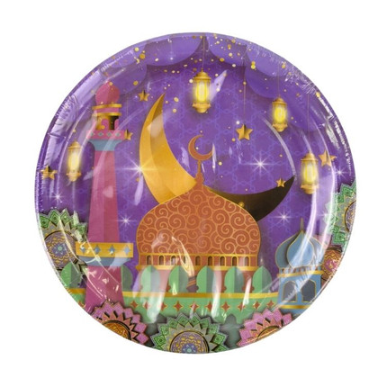 Paper plates "Ramadan", 8 pcs., in assortment