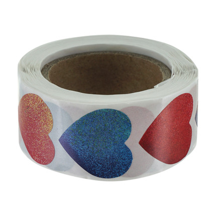 Stickers in roll, 500 pcs., in assortment