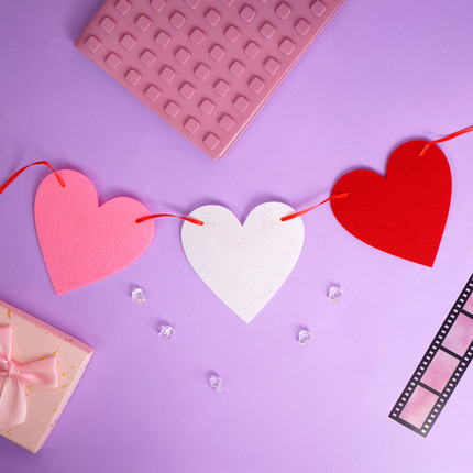 Heart garland, in assortment
