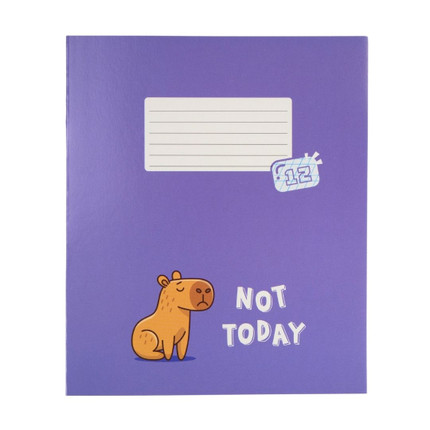 Notebook, 12 sheets, slanted or narrow line