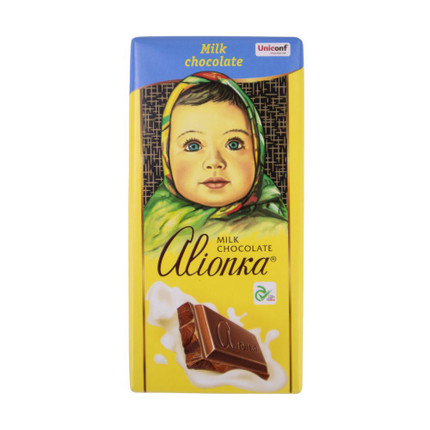 Milk chocolate, Alionka, 90 g