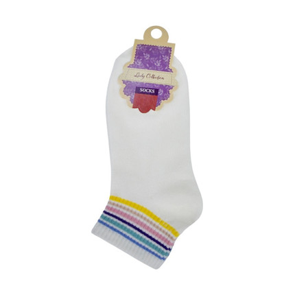 Women's socks-white-35-40-diamond