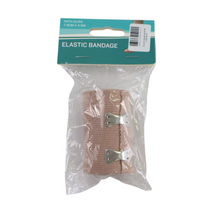 ELASTIC BANDAGE WITH CLIPS