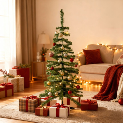 Artificial Christmas tree, Snow Fantasy, 120 cm, assorted