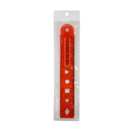 Silicone ruler, 20 cm, in assortment