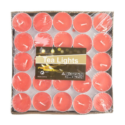 Tea lights, 50 pcs., in assortment