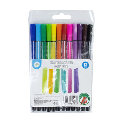 Watercolor pen set, Kid's Fantasy, 12 pcs