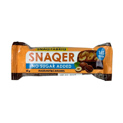 Snaqer Hazelnuts Caram Sugarfree Bar 50G
