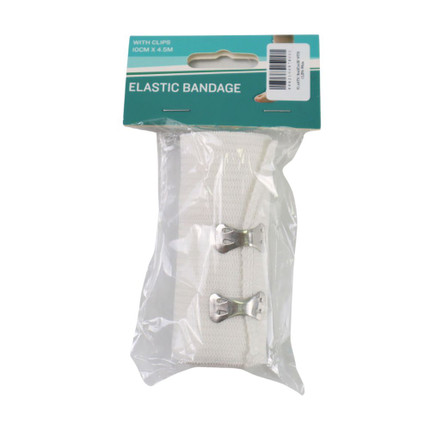 ELASTIC BANDAGE WITH CLIPS