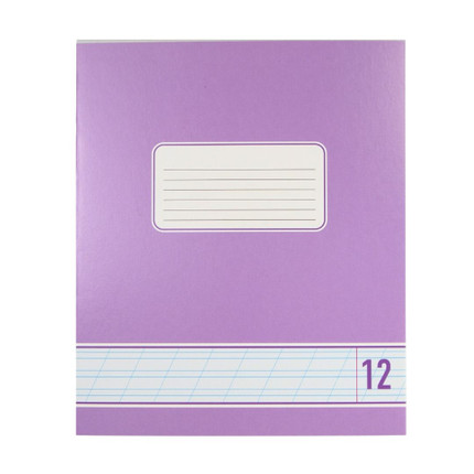 Notebook, 12 sheets, slanted or narrow line