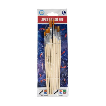 Paintbrush set, 8 pcs
