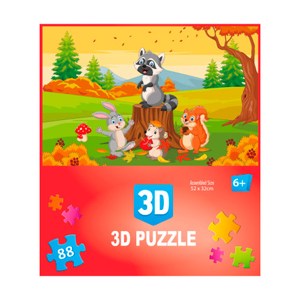 3D Puzzle 52*32cm