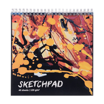 Sketch pad 40 sheets 195x197-Gray -Girl