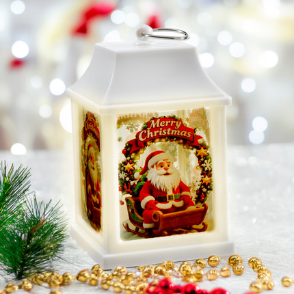 Christmas lantern light, Snow Fantasy, assorted
