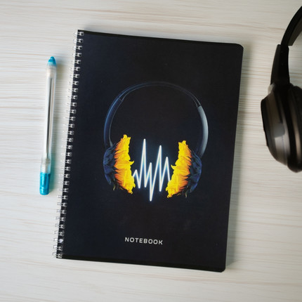 Notebook, A4, 80 sheets, squared, assorted