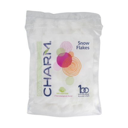 CHARM WHITE COTTON BALL 100