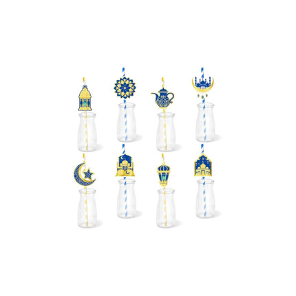 Ramadan drinking straws, 8 pcs