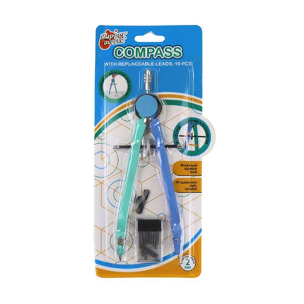 Compass with 19 spare leads, assorted