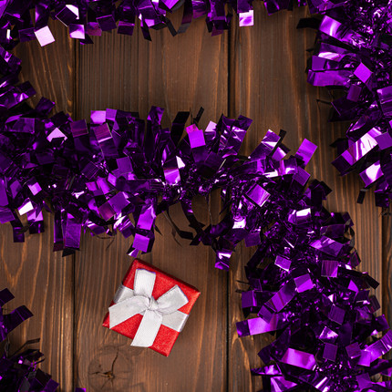 New Year tinsel, Snow fantasy, 9x200 cm, in assortment