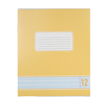 Notebook, 12 sheets, slanted or narrow line