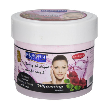 REBORN BEAUTY-3IN1 WHITENING SCRUB-ROSE-500ML (CJ)