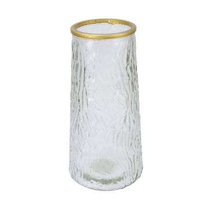 Glass vase 20 cm-Black