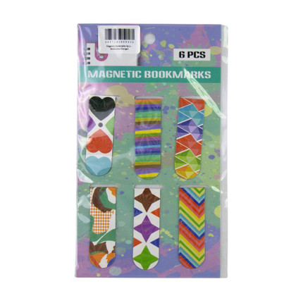 Magnetic bookmarks, 6 pcs