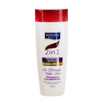 Shampoo 2-in-1, Reborn, keratin-hibiscus, 400 ml
