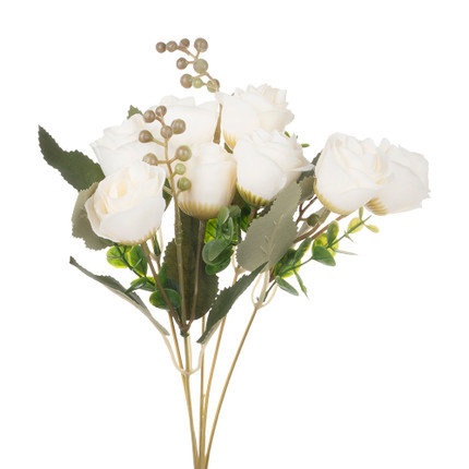 Artificial spray rose, in assortment