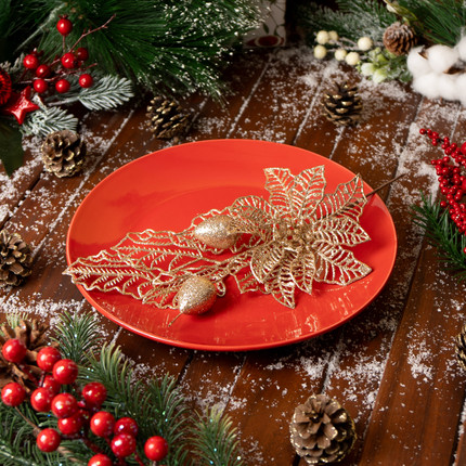 Decorative branch gold/silver, assorted