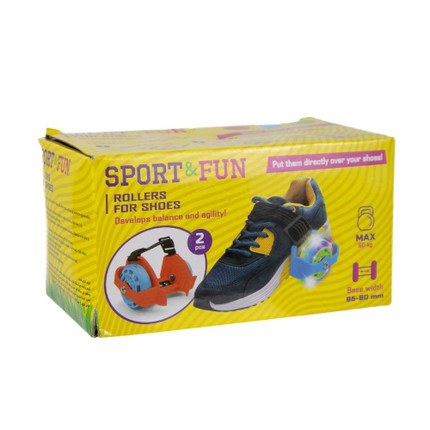 Rollers for shoes with light, 1 pair-Yellow