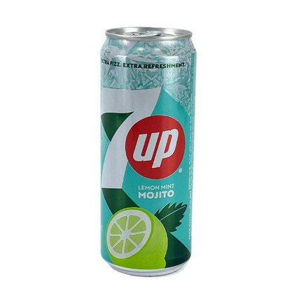 Fizzy drink 7up Zero Mojito, 330ml